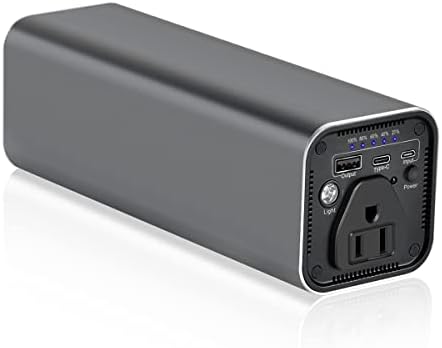 Portable Laptop Charger with AC Outlet, 31200mAh/112Wh 100W Travel Laptop Power Bank, External Battery Pack Compatible with MacBook, iPhone, Samsung, HP, Dell, Lenovo and More