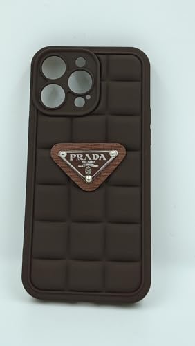 Image of BWOGUE Cool Puffer Case for iPhone 14 Pro，Full Body Protection Phone Cover /Case for iPhone 14pro, Shockproof Protective Silicone Cover for iPhone 14 pro Cover -iPhone 14 Pro, Brown