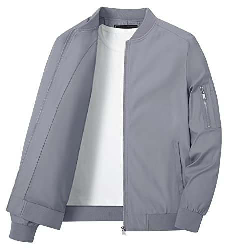 Kefitevd Golf Jackets For Men Military Jackets For Men Bomber Jacket Full Zip Active Jackets Water Repellent Softshell Jacket Men With 4 Pockets #TOP12