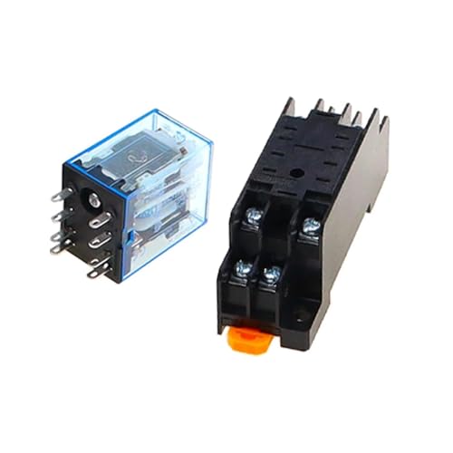 Relés electromagnéticos de 8 pines con base de enchufe PYF08A y capacidad de 5A 6