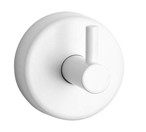 Kapitan Toalla Gancho Colgador para Toallas Redondo Cocina y Bano Acero Inoxidable 3M VHB Autoadhesivo Sin Taladros Montaje (Blanco Mate) Cover