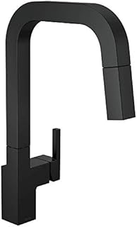 Delta Faucet Junction Matte Black Kitchen Faucet Black, Kitchen Faucets with Pull Down Sprayer, Kitchen Sink Faucet, Faucet for Kitchen Sink, Magnetic Docking Spray Head, Matte Black 19825LF-BL