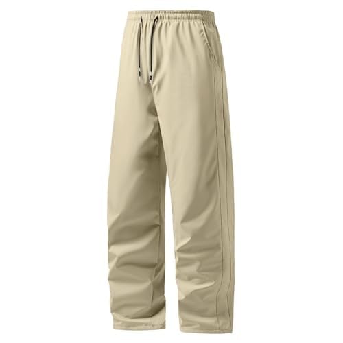 Pantalon jogging homme polaire d'hiver chaud et ample pour loisirs