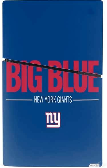 Skinit Decal Gaming Skin Compatible with PS5 Slim Digital Edition Bundle - Officially Licensed NFL New York Giants Team Motto Design