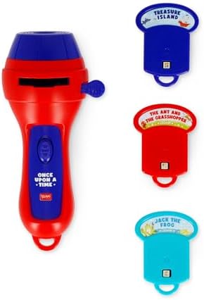 LEGAMI - FLP0004 - Once Upon a Time Red Story Projector Flashlight, Projects 3 Children's Tales, 3 Discs of 8 Slides Each, AAA Batteries Not Included, 7 x 14.5 x 6.3 cm image 5