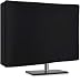 Silky Smooth Nonwoven Monitor Dust Cover for 27" 28" 29" LED LCD Screens Flat Panel HD Display (Size: 28W x 18H x 4D) -Black