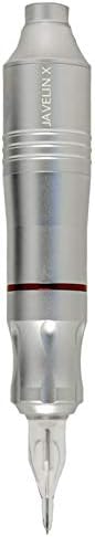 Javelin X Tattoo Pen & Permanent makeup Rotary Machine Cartridge Liner Shader (Smooth Silver)