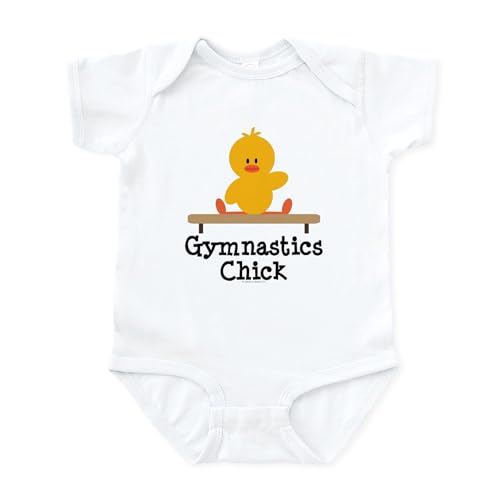 CafePress Gymnastics Chick Infant Bodysuit Cute Infant Bodysuit Baby Romper
