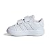 adidas Unisex - Bimbi 0-24 Grand Court 2.0 Shoes Kids, Cloud white/Cloud white/grey, 24 EU