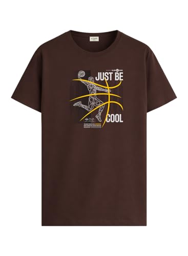 Imprimé graphique moderne pour ce t-shirt streetwear en coton doux