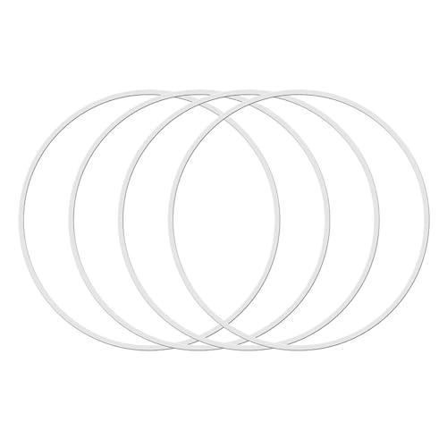 15-22 Inch Wheel Rim Protector, 4-Pack ABS Rim Edge Guard, Tough Friction-Resistant Ring, Universal Fit for Cars, White Protector for Enhanced Durability
