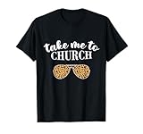 Take Me To The Church Leopard Sunglasses Christian Religious T-Shirt