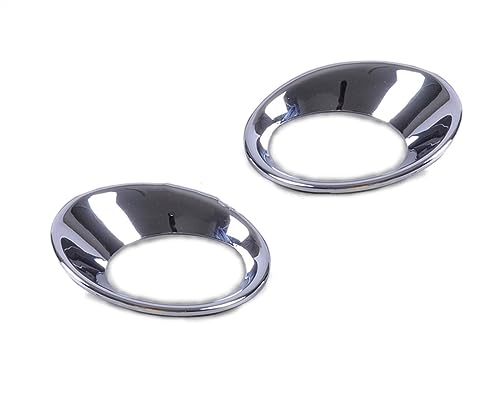 Grille de phare antibrouillard pour Nissan Qashqai 2007-2012 cadre ABS chrome 2 pièces