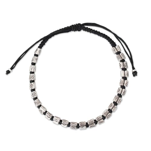 Bracelet femme argent 950 NOVICA Hill Tribe Midnight au quotidien ou en soirée
