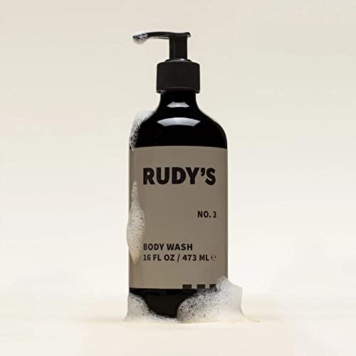 Rudy's No. 3 Body Wash - Natural Ingredients, Sulfate & Paraben Free - Exfoliates, Nourishes, And Maintains Ph Balance (16 Fl Oz) #TOP4