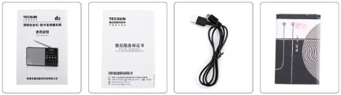 Miniatura 5 de Tecsun Radio FM recargable D3 con ETM, reproductor de MP3 con ranura para tarjeta micro SD integrada y altavoz portátil de alta fidelidad con graves