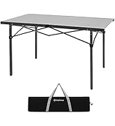 KingCamp Camping Table Folding Portable Table Aluminum Roll Up Lightweight Foldable Large Camp Ta...