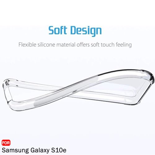 Image of TheGiftKart Transparent Crystal Clear Back Cover Case for Samsung Galaxy S10E | Shockproof Soft TPU Case | Cushioned Edges for Ultimate Protection Back Cover Case (TPU, Transparent)