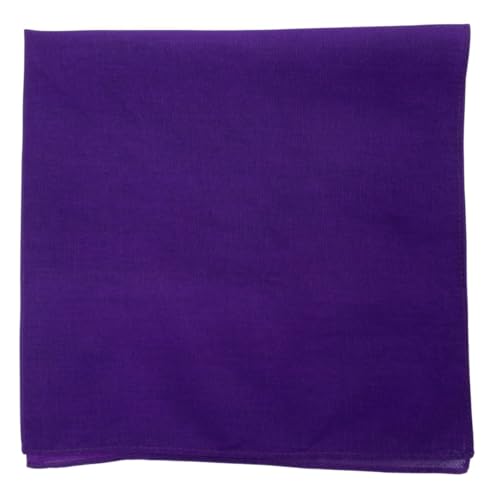 Image of MDSTYLE 100% Cotton Solid Color Bandana for Men & Women 22 inch x 22 inch Handkerchief Headband Scarf