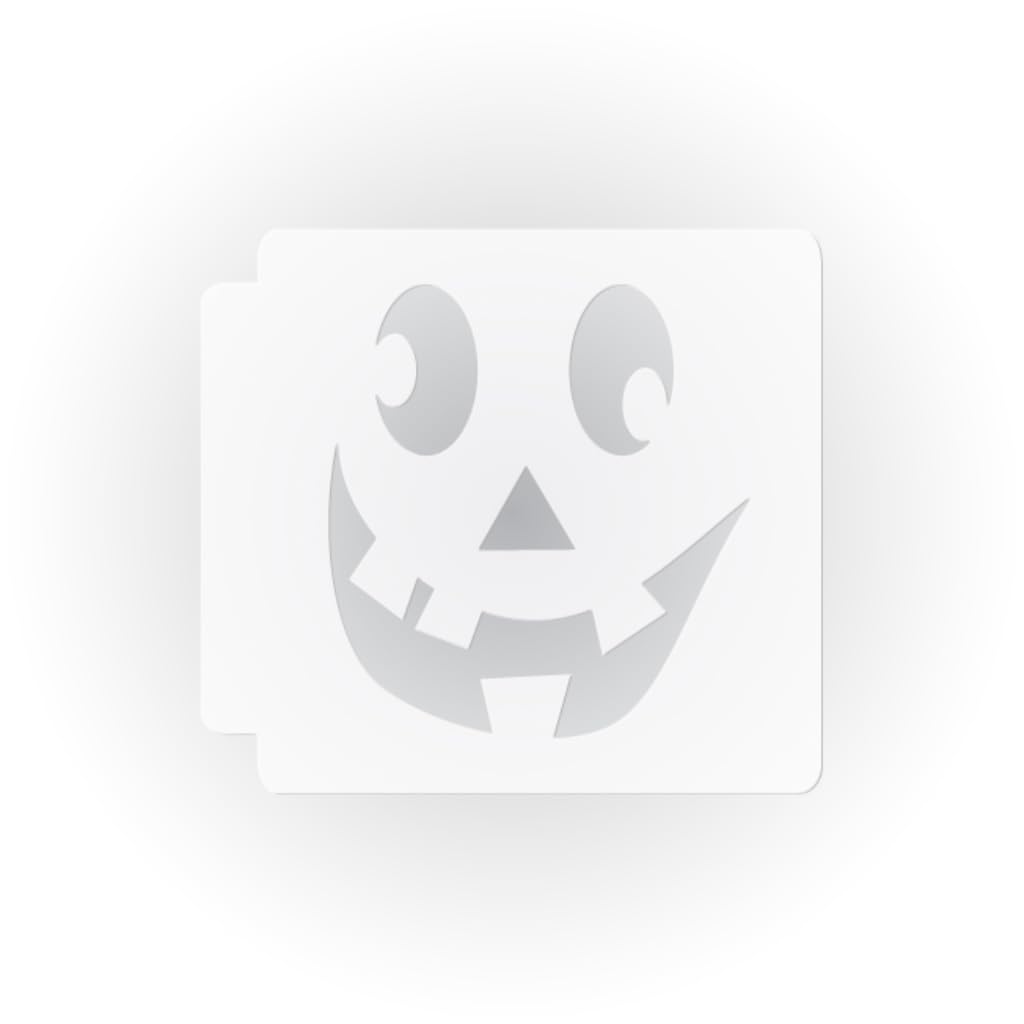 Halloween - Jack O Lantern Face 783-D889 Stencil (2 inch)