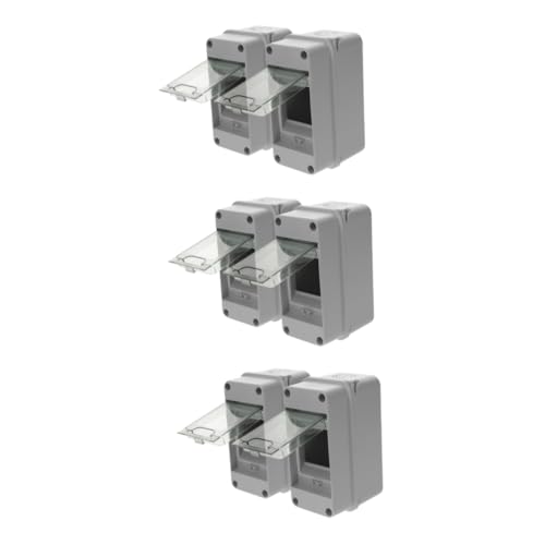 Coffret de protection de distribution électrique étanche ABOOFAN 2 pièces x 3
