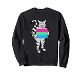 Photo Gallery bandiera polisessuale gatto kitty poly pride lgbt non binario queer felpa Photo Gallery bandiera polisessuale gatto kitty poly pride lgbt non binario queer felpa