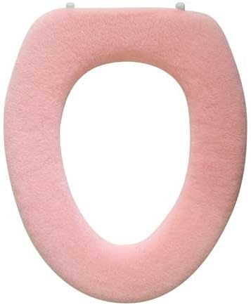 Warm-n-Comfy Funda Suave para Asiento de Inodoro - Calentador de Asiento de Inodoro de Tela Afelpada y Gruesa para Asientos de Inodoro Redondos y