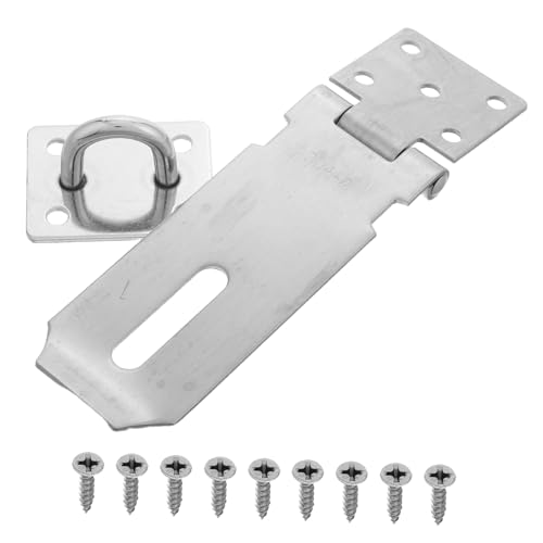 Veemoon Security Door Lock Latch Shed Security Hasp Stainless Steel Latch Lock Padlock Door Lock Password Hasp Locks