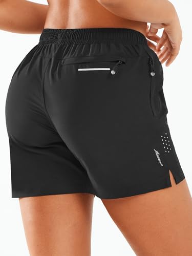 ALLZERO Short feminino de caminhada de 12,7 cm, de secagem rápida, resistente à água, leve, atlético