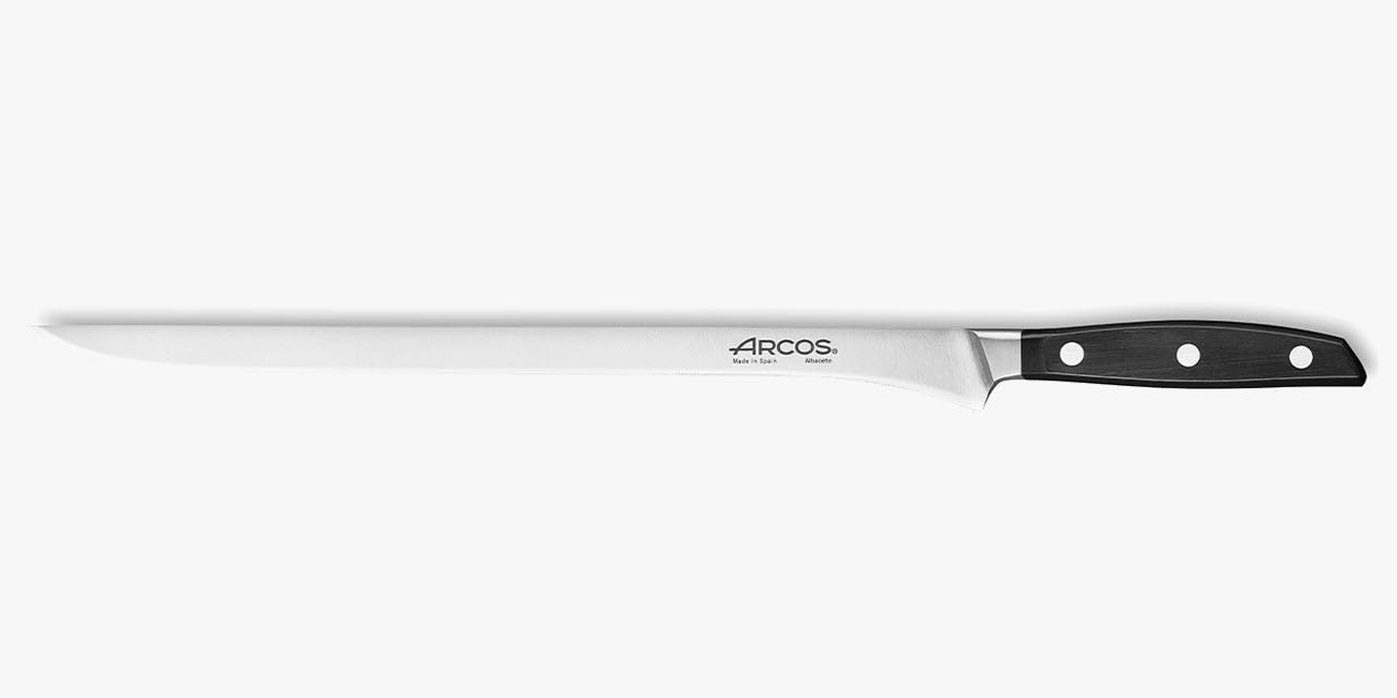 Arcos Forged Chef Knife 8 Inch Stainless Steel. Professional Kitchen Knife for Cooking. Ergonomic Polyoxymethylene Handle and 210mm Blade. Series Manhattan. Color Black — Amazon image 19