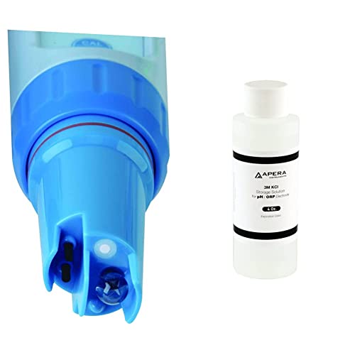 Apera Instruments PC60-E Multiparameter-Elektrode, Ersatz für PC60 Multi-Parameter-Messgerät & Apera Instruments Elektrolyt Lösung 3M (250 ml)