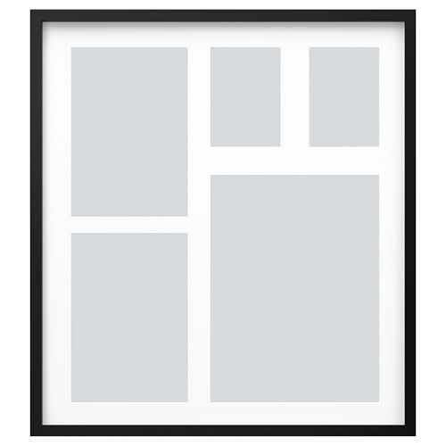 RÖDALM Frame for 5 pictures, black, 64x71 cm