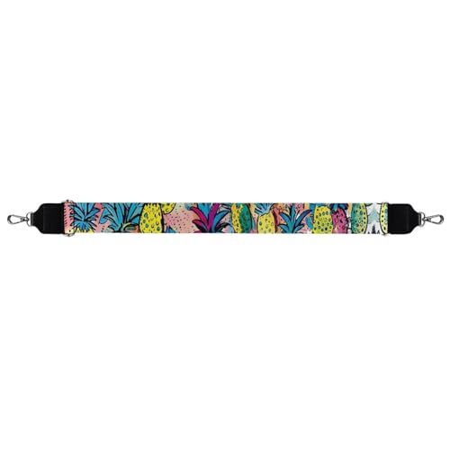 Image of TODIYADDU Tropical Pineapple Mango Straps for Handbags Firm Crossbody Straps Novelty Wallet Strap Women Wide Strap Purse for Handbag Outdoor Travel Fit for Canvas Bag Computer Bag