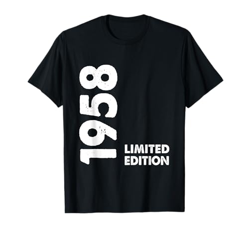 68 Compleanno Uomo Maglietta. 68° Compleanno 68 Uomo Anni Edizione Limitata 1958 Regalo Maglietta