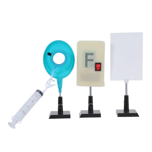 Dimostrazione ottica educativa: Il kit 1 Set Lens Refraction Demonstration Kit offre risorse di fisica ottica con lente riempibile d'acqua zoomabile, ideale per esperimenti di rifrazione e insegnamento scientifico pratico