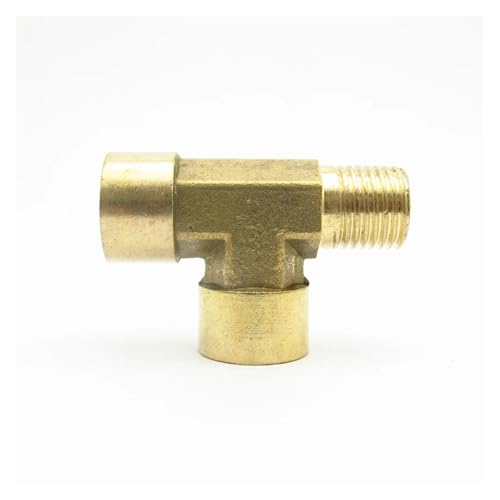 Adaptador de tuberías de latón 3 vías BSP duradero para instalaciones de fontanería estables 3