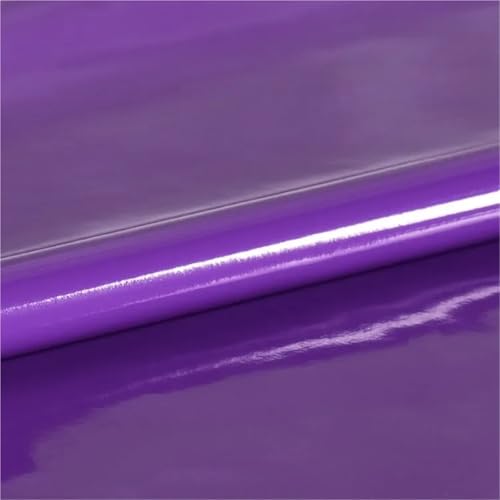 Tissu en PVC élastique violet brillant fini les vêtements rigides avec cette laize 140 cm