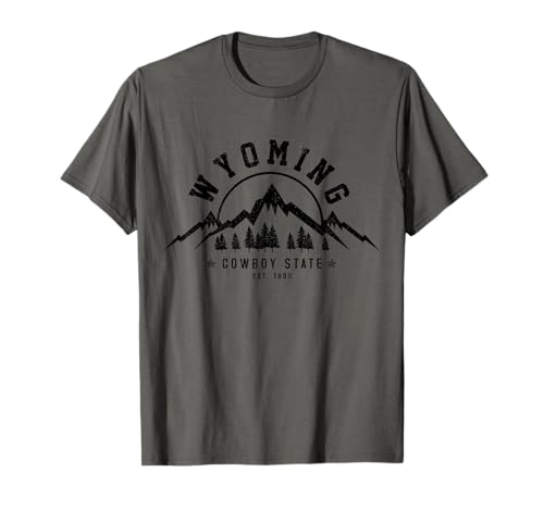 Wyoming The Cowboy State Est. 1890 USA America Souvenir T-Shirt