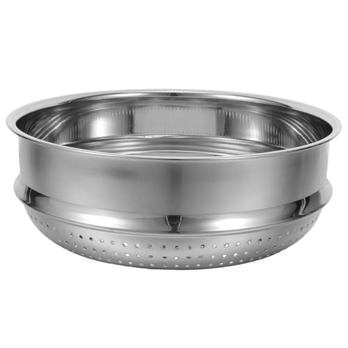 Alipis Cestello per cottura a vapore di verdure in acciaio inossidabile per pentola - Inserto per cottura a vapore di riso da 23 cm, separazione per zuppa di riso - Pentole per pasti sani in famiglia