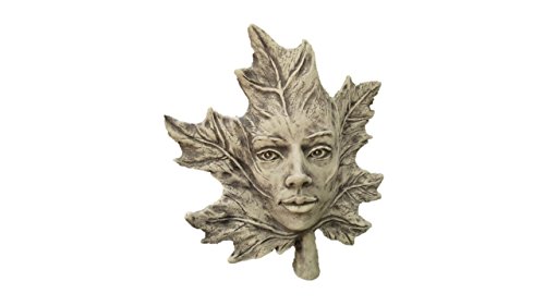 Steinfigur Blatt Ahorn, zum Aufstecken auf eine Stange geeignet, Skulptur aus Steinguss Cover