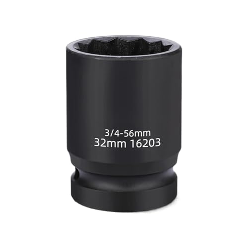 3/4Inch Drives 12 Point Impacts Wrench Socket Ideal for Tire Changing and Mechanical Projects Auto Repair Easy Removal Tire Remo