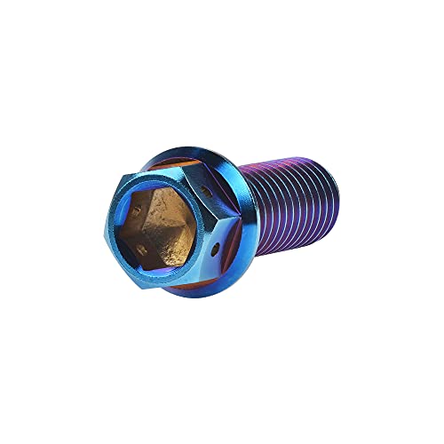 Tornillos M10 paso 1.25 de titanio hexagonal en paso métrico de 25 mm pack de 4 5