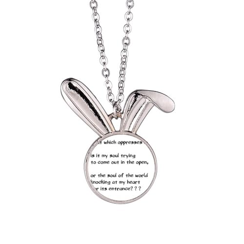 Collier lapin pendentif cœur poésie pour exprimer votre tendresse