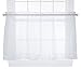 Ellis Curtain Jessica Sheer Tailored Tier Curtains, 54 by 30-Inch, White