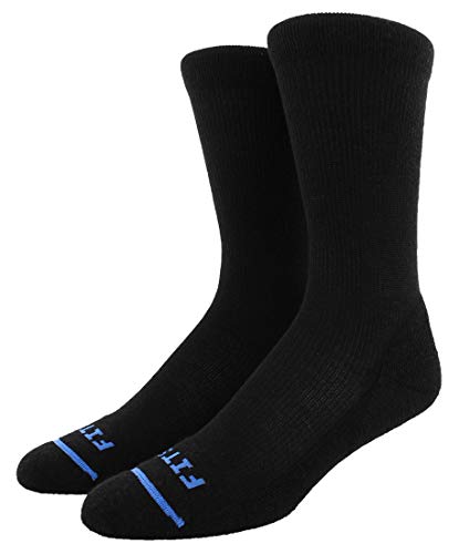 Fits Sock Co Light Hiker Crew-Black-M
