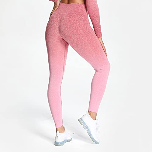 Aoxjox Seamless Leggings For Women Adapt Marl High Waist Workout Yoga Pants (Burgundy Red Marl/Burgundy Red, Medium) #TOP4