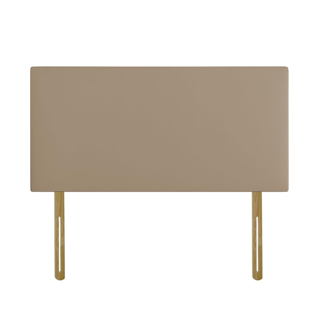 Plain Plush Divan Bed Headboard | Velvet Fabric Headboards for 5ft King Size Bed Frame | Elegant design with wooden material headboards for beds (Coffee, 5ft King Height-20inch)