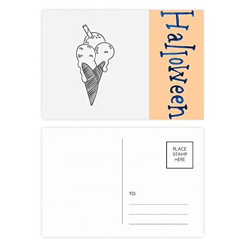 Cartes postales d'Halloween lot de 20 pour invitations de fête et décoration de table automne