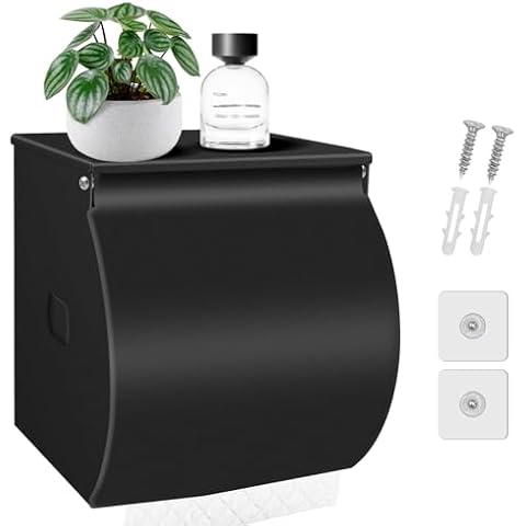 FARVIGOR Self-Adhesive Toilet Paper Holder Cover