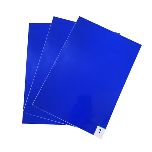 Image of Torin AD08012B Adhesive /Sticky /Tacky Mats: Collects and Removes Dirt and Dust for a Clean Home, Laboratory, Hospital and More - Includes 4 Boxes of 30 (120 Total) 24x36 inch Sheets, Blue